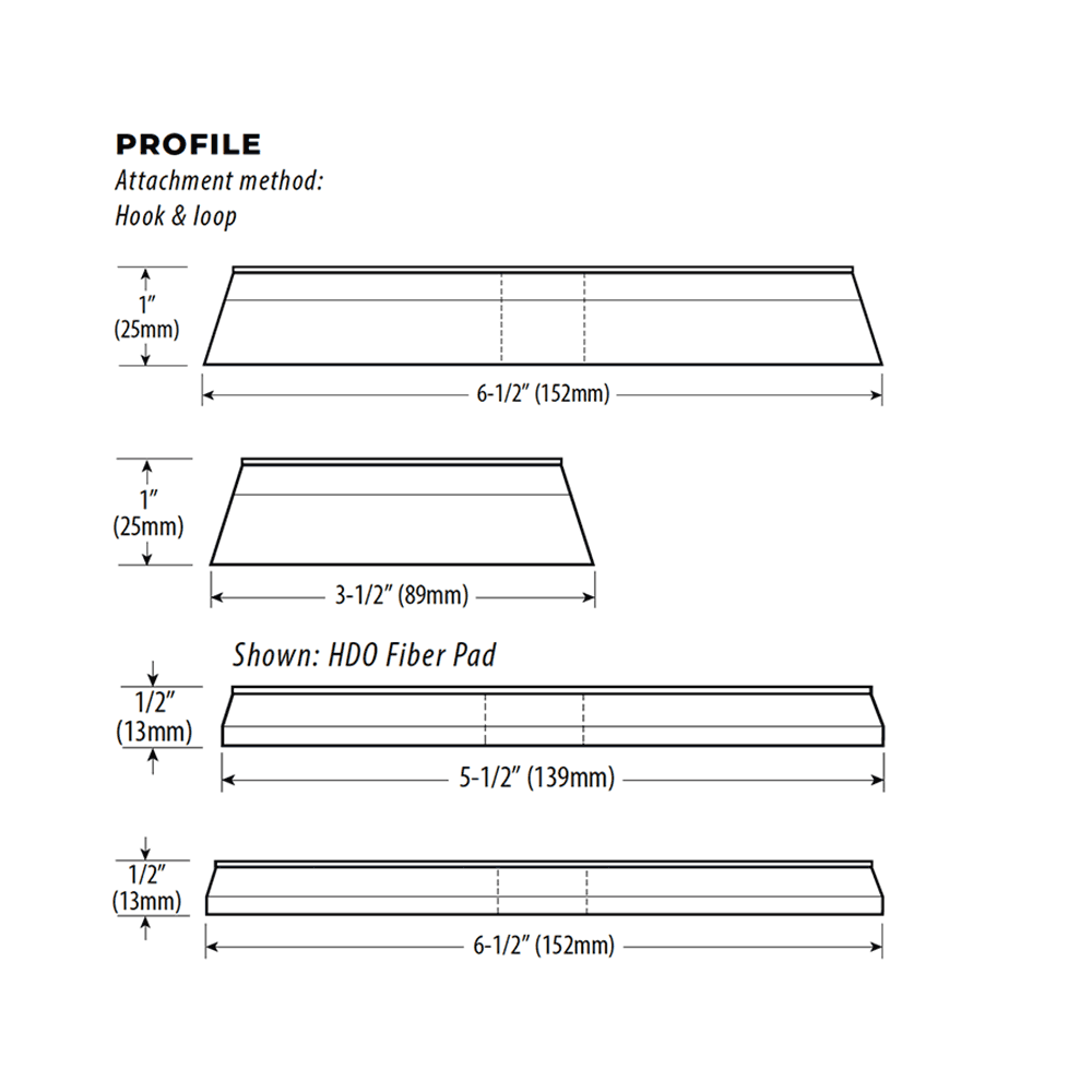 hdo pads side profile